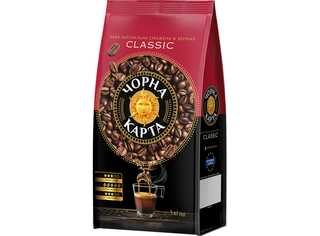 Кофе в зернах Чорна Карта Classic 1000 г (8720254065458)  Кофе в зернах Чорна Карта Classic 1000 г (8720254065458)