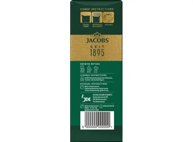 Кофе молотый Jacobs Kronung 100% Арабика 500 г (8711000708651) - изображение 4