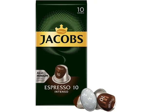 Упаковка кофе молотого в капсулах Jacobs Espresso 10 Intenso совместимы с Nespresso 10 пачек x 10 шт (8711000376027) - изображение 2