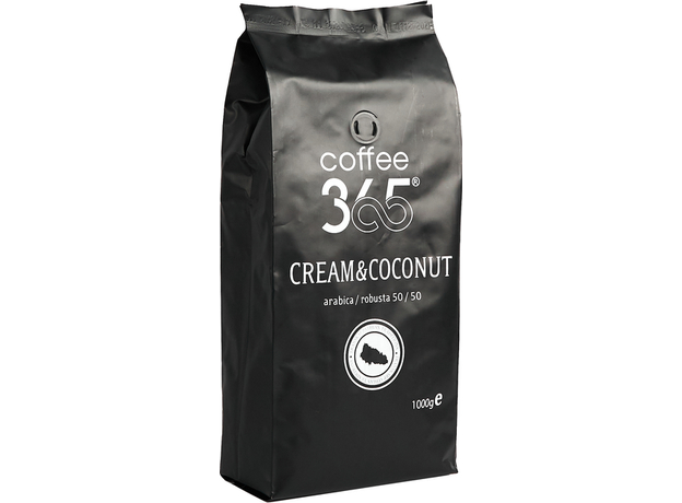 Кофе в зернах Cream & Coconut Coffee365 1000 г (4820219990178)  Кофе в зернах Cream & Coconut Coffee365 1000 г (4820219990178)