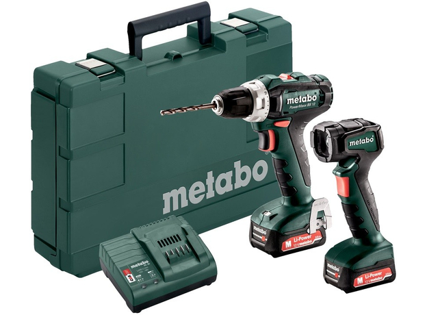 Акумуляторний дриль-шуруповерт Metabo PowerMaxx BS 12 Set (601036870) - зображення 4 Акумуляторний дриль-шуруповерт Metabo PowerMaxx BS 12 Set (601036870) - зображення 4