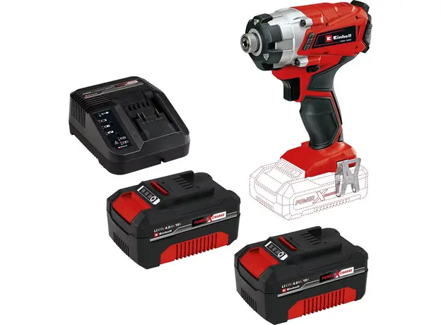 Шуруповерт аккумуляторный ударный Einhell X-Change TE-CI 18/1 Li Solo (4510034) - изображение 3