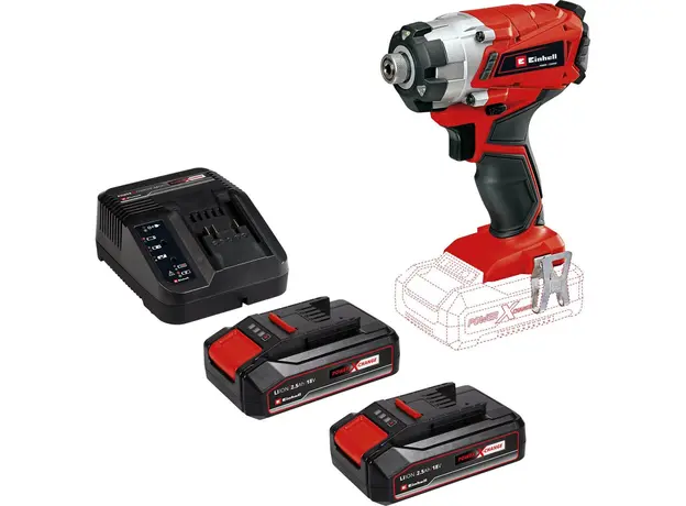 Шуруповерт аккумуляторный ударный Einhell X-Change TE-CI 18/1 Li Solo (4510034) - изображение 5
