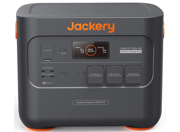 Зарядная станция Jackery Explorer 3000 Pro 3024Wh 3000W Black/Orange (0-3000-EUOR01) - изображение 4 Зарядная станция Jackery Explorer 3000 Pro 3024Wh 3000W Black/Orange (0-3000-EUOR01) - изображение 4