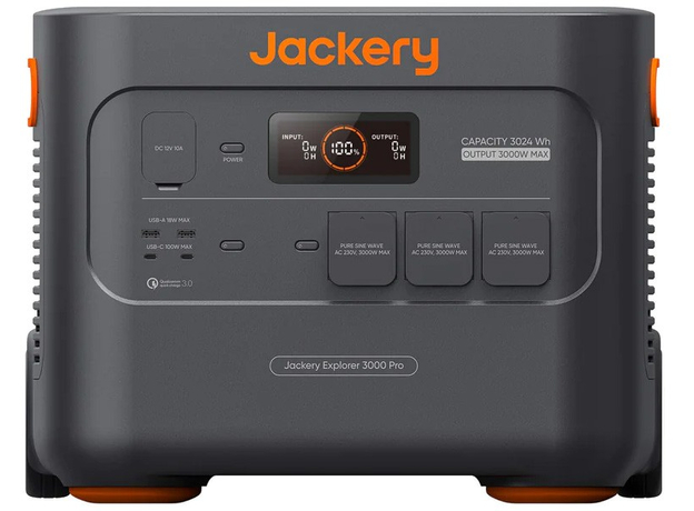 Зарядная станция Jackery Explorer 3000 Pro 3024Wh 3000W Black/Orange (0-3000-EUOR01) - изображение 5 Зарядная станция Jackery Explorer 3000 Pro 3024Wh 3000W Black/Orange (0-3000-EUOR01) - изображение 5