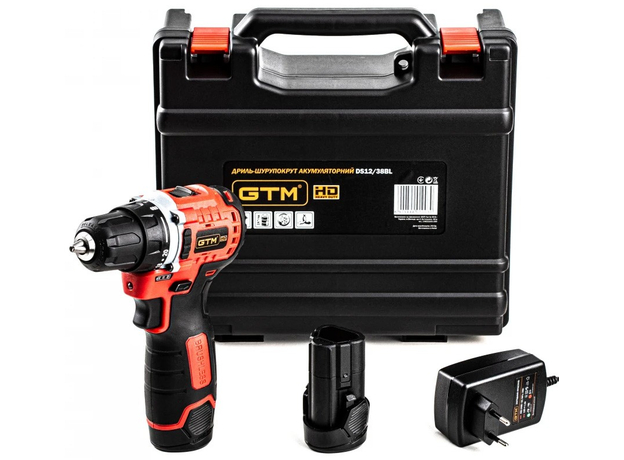 Дрель-шуруповерт аккумуляторный GTM DS12/38BL - изображение 6 Дрель-шуруповерт аккумуляторный GTM DS12/38BL - изображение 6