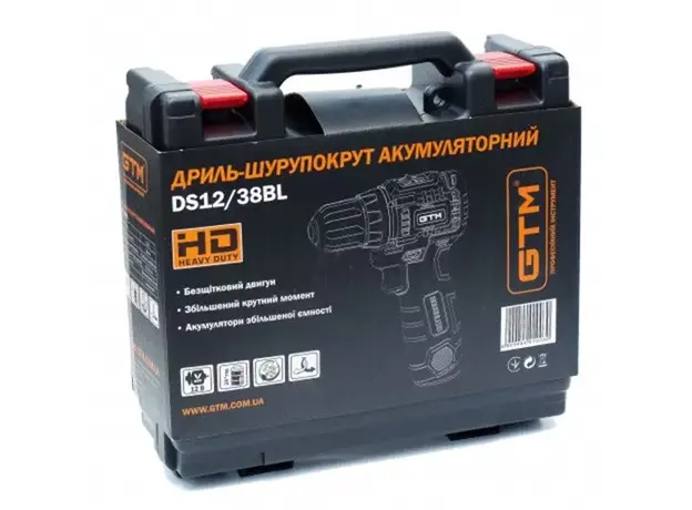 Дриль-шуруповерт акумуляторний GTM DS12/38BL - зображення 8