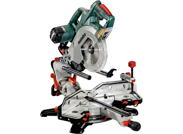 Пила торцовочная Metabo KGSV 72 Xact Sym (612216000) с функцией протяжки и системой симметрично регулируемых упоров 
