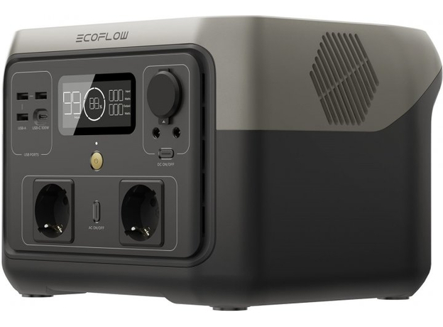 EcoFlow River 2 Max 512Wh 102400mAh 500W Grey 220V Cn (RIVER2MAX) CN-переходник для Eu в комплекте - изображение 5 EcoFlow River 2 Max 512Wh 102400mAh 500W Grey 220V Cn (RIVER2MAX) CN-переходник для Eu в комплекте - изображение 5