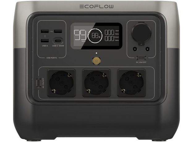 EcoFlow River 2 Pro 768Wh 213333mAh 800W Grey 220V Cn (RIVER2PRO) CN-переходник для Eu в комплекте  EcoFlow River 2 Pro 768Wh 213333mAh 800W Grey 220V Cn (RIVER2PRO) CN-переходник для Eu в комплекте
