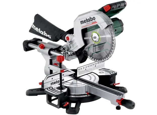 Акумуляторна безщіткова торцювальна пилка Metabo KGS 18 LTX BL 254 мм з протяжкою (614254850) 