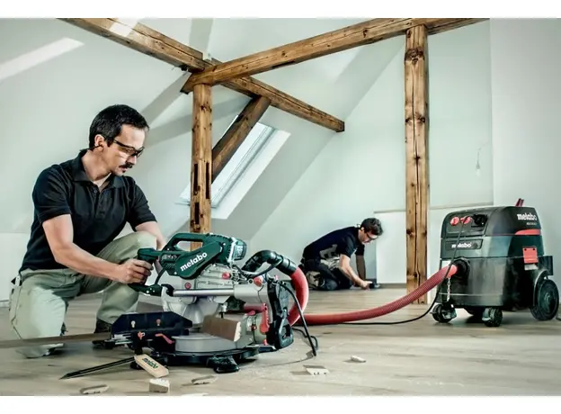 Пила торцовочная Metabo KGSV 72 Xact Sym (612216000) с функцией протяжки и системой симметрично регулируемых упоров - изображение 3