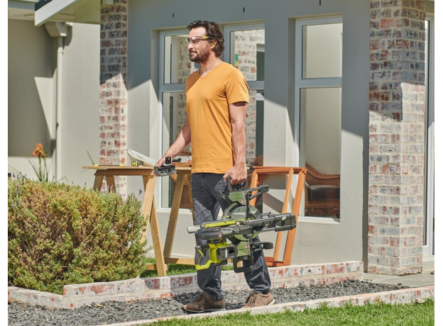 Пила торцювальна Ryobi ONE+ RMS18190-0 (5133005502) - зображення 5 Пила торцювальна Ryobi ONE+ RMS18190-0 (5133005502) - зображення 5