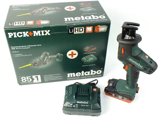 Аккумуляторна сабельная пила Metabo SSE 18 LTX Compact (602266890) - изображение 2
