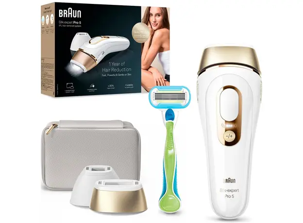 Фотоепілятор Braun Silk Expert Pro 5 PL5152 + Бритва Gillette Venus Extra Smooth (7500435238366) - зображення 3