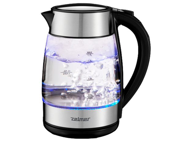 Стеклянный электрический чайник ZELMER ZCK8026  Стеклянный электрический чайник ZELMER ZCK8026