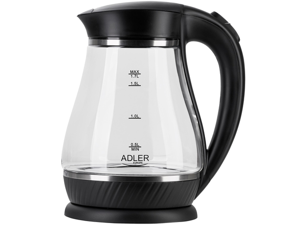 Електрочайник скляний ADLER AD 1274 black - зображення 3 Електрочайник скляний ADLER AD 1274 black - зображення 3