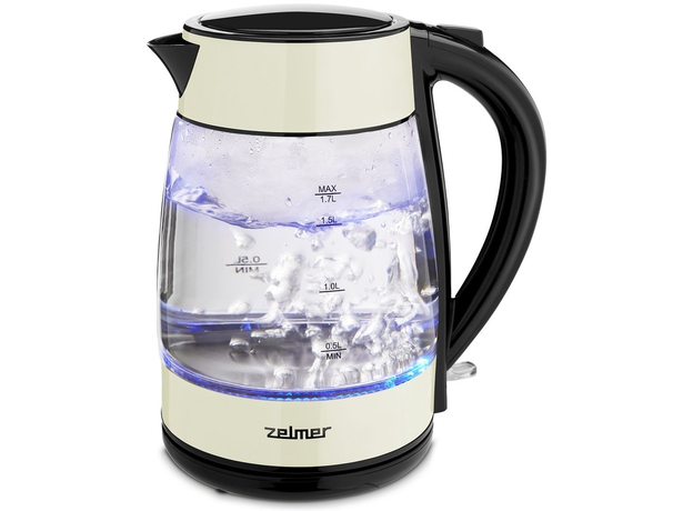 Скляний електричний чайник Zelmer ZCK8011I (5908269346769) - зображення 3 Скляний електричний чайник Zelmer ZCK8011I (5908269346769) - зображення 3