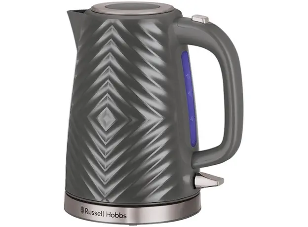 Електрочайник Russell Hobbs Groove Grey 26382-70 (AGD-CZA--0000098), Колір виробу: Сірий 