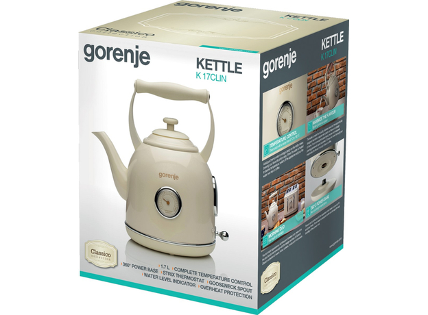 Електрочайник Gorenje Ivory (K17CLIN) - зображення 14 Електрочайник Gorenje Ivory (K17CLIN) - зображення 14