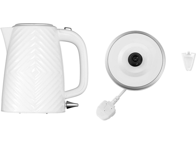 Електрочайник Russell Hobbs Groove White 26381-70, Колір виробу: Білий - зображення 2 Електрочайник Russell Hobbs Groove White 26381-70, Колір виробу: Білий - зображення 2