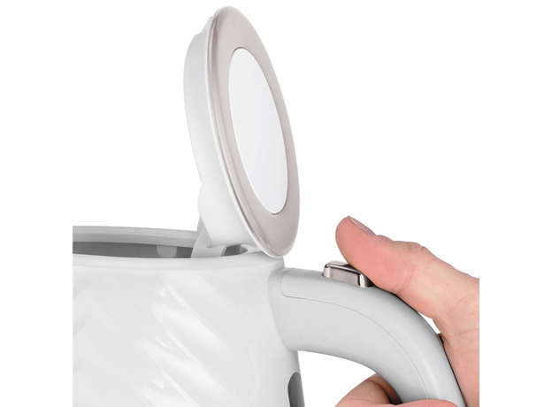 Електрочайник Russell Hobbs Groove White 26381-70, Колір виробу: Білий - зображення 4 Електрочайник Russell Hobbs Groove White 26381-70, Колір виробу: Білий - зображення 4