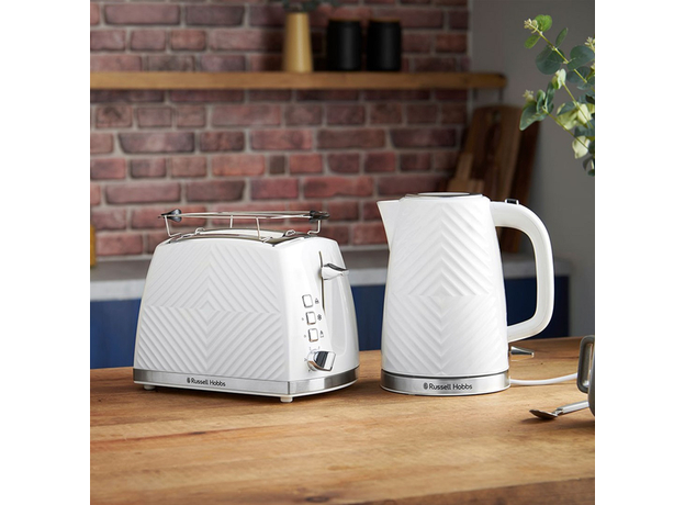 Електрочайник Russell Hobbs Groove White 26381-70, Колір виробу: Білий - зображення 6 Електрочайник Russell Hobbs Groove White 26381-70, Колір виробу: Білий - зображення 6