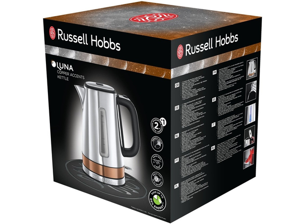 Электрочайник Russell Hobbs Luna 24280-70 1.7 л Серебристый - изображение 2 Электрочайник Russell Hobbs Luna 24280-70 1.7 л Серебристый - изображение 2