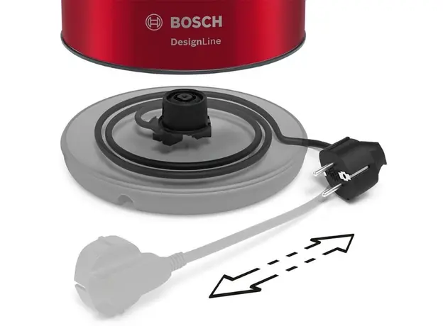 Электрочайник BOSCH TWK3P424 (4242005188055), Цвет изделия: Красный - изображение 3