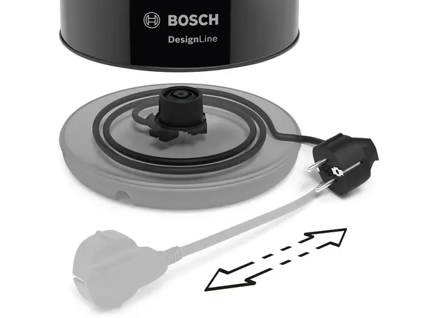Электрочайник BOSCH (TWK3P423) черный, Цвет изделия: Черный - изображение 5