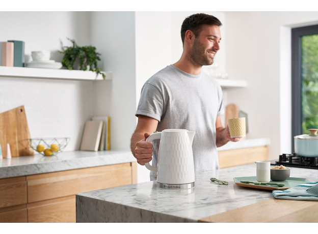 Електрочайник Russell Hobbs Honeycomb 26050-70, Колір виробу: Білий - зображення 4 Електрочайник Russell Hobbs Honeycomb 26050-70, Колір виробу: Білий - зображення 4