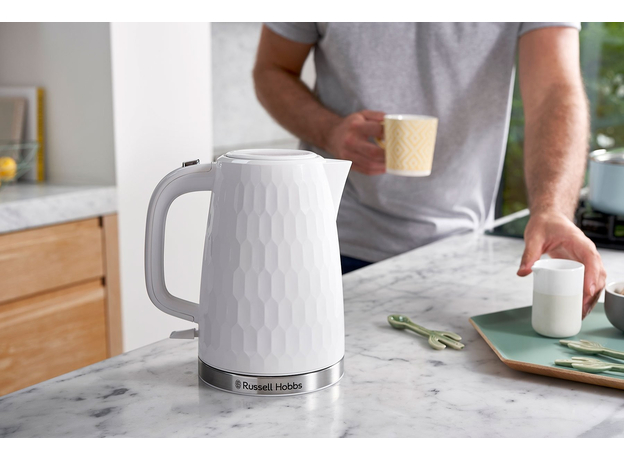 Електрочайник Russell Hobbs Honeycomb 26050-70, Колір виробу: Білий - зображення 6 Електрочайник Russell Hobbs Honeycomb 26050-70, Колір виробу: Білий - зображення 6