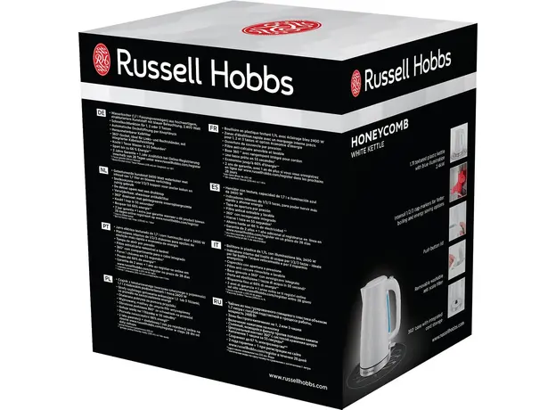 Электрочайник Russell Hobbs Honeycomb 26050-70, Цвет изделия: Белый - изображение 8