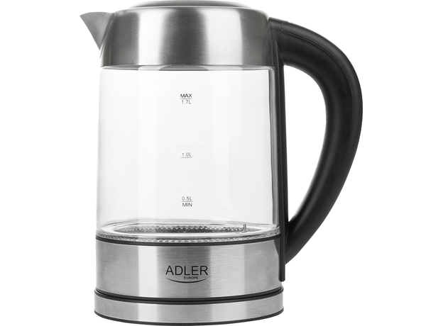 Електрочайник Adler AD 1247 скляний - зображення 2 Електрочайник Adler AD 1247 скляний - зображення 2