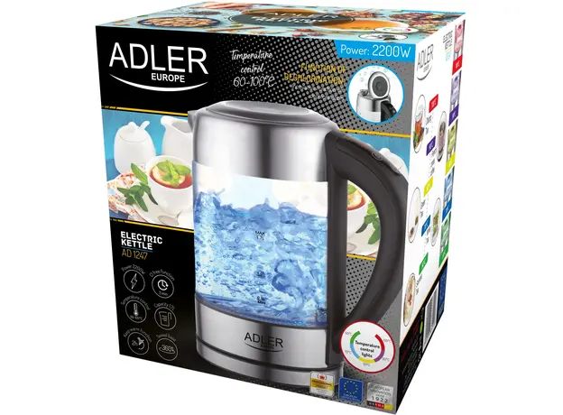 Электрочайник Adler AD 1247 стеклянный - изображение 5