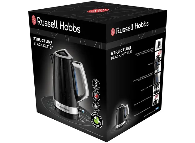 Электрочайник Russell Hobbs Structure 28081-70 1.7 л Черный - изображение 9