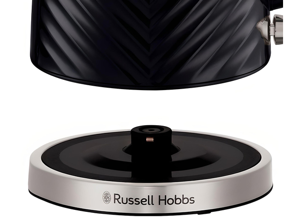 Електрочайник Russell Hobbs Groove Black 26380-70, Колір виробу: Чорний - зображення 2 Електрочайник Russell Hobbs Groove Black 26380-70, Колір виробу: Чорний - зображення 2