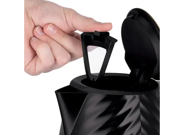 Электрочайник Russell Hobbs Groove Black 26380-70, Цвет изделия: Черный - изображение 4