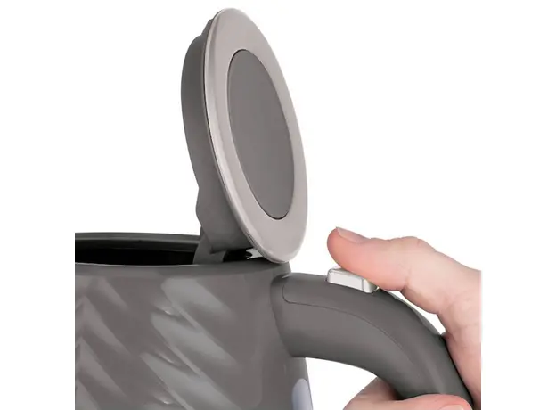 Електрочайник Russell Hobbs Groove Grey 26382-70 (AGD-CZA--0000098), Колір виробу: Сірий - зображення 2
