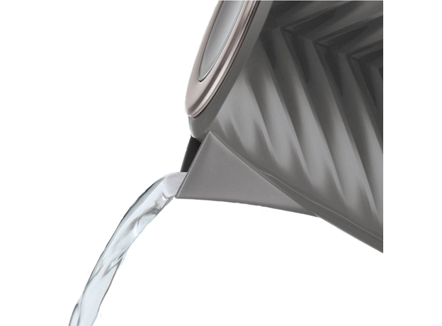 Електрочайник Russell Hobbs Groove Grey 26382-70 (AGD-CZA--0000098), Колір виробу: Сірий - зображення 3 Електрочайник Russell Hobbs Groove Grey 26382-70 (AGD-CZA--0000098), Колір виробу: Сірий - зображення 3