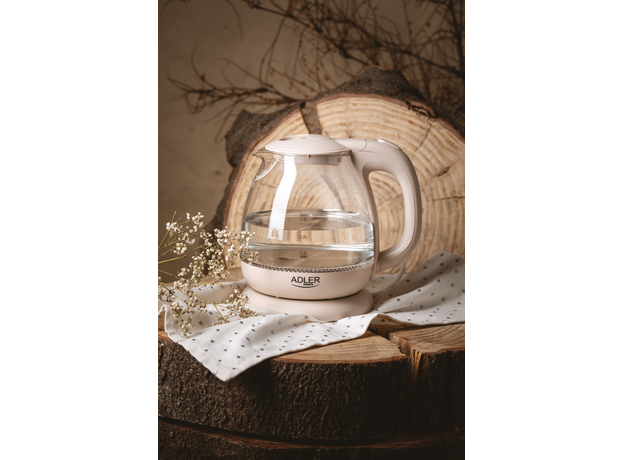 Электрочайник стеклянный Adler (AD 1283C), Цвет изделия: Бежевый - изображение 5 Электрочайник стеклянный Adler (AD 1283C), Цвет изделия: Бежевый - изображение 5