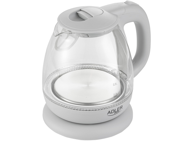 Стеклянный электрический чайник Adler AD 1283G, Цвет изделия: Серый - изображение 2 Стеклянный электрический чайник Adler AD 1283G, Цвет изделия: Серый - изображение 2