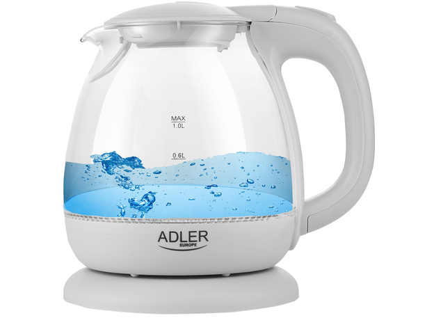 Стеклянный электрический чайник Adler AD 1283G, Цвет изделия: Серый - изображение 3 Стеклянный электрический чайник Adler AD 1283G, Цвет изделия: Серый - изображение 3