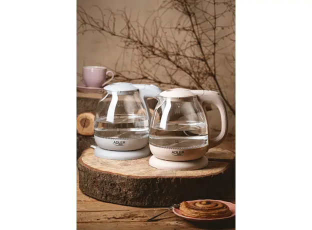 Стеклянный электрический чайник Adler AD 1283G, Цвет изделия: Серый - изображение 5