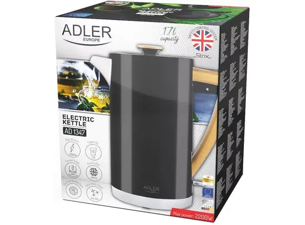 Электрочайник Adler AD 1347 Black 1.5 л, Цвет изделия: Черный - изображение 8