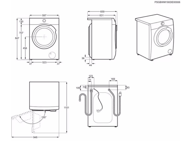 Стиральная машина с сушкой AEG LWR73964BU - изображение 5 Стиральная машина с сушкой AEG LWR73964BU - изображение 5
