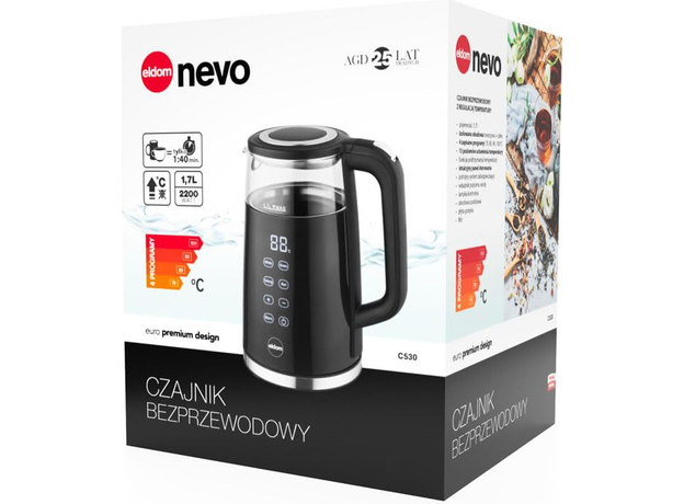 Электрочайник Eldom Nevo C530 (5908277388003) - изображение 4 Электрочайник Eldom Nevo C530 (5908277388003) - изображение 4