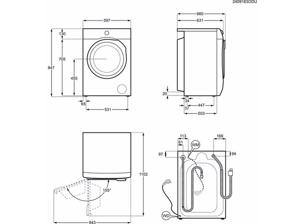 Пральна машина ELECTROLUX EW8W7607QU - зображення 5 Пральна машина ELECTROLUX EW8W7607QU - зображення 5