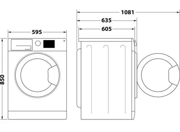 Стиральная машина полногабаритная WHIRLPOOL FFB 11469 BCV UA - изображение 2