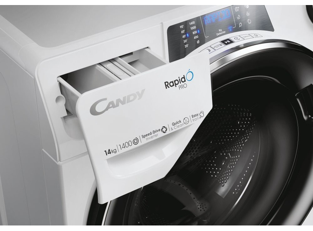Пральна машина повногабаритна CANDY RP4146BWMBC/1-S - зображення 8 Пральна машина повногабаритна CANDY RP4146BWMBC/1-S - зображення 8